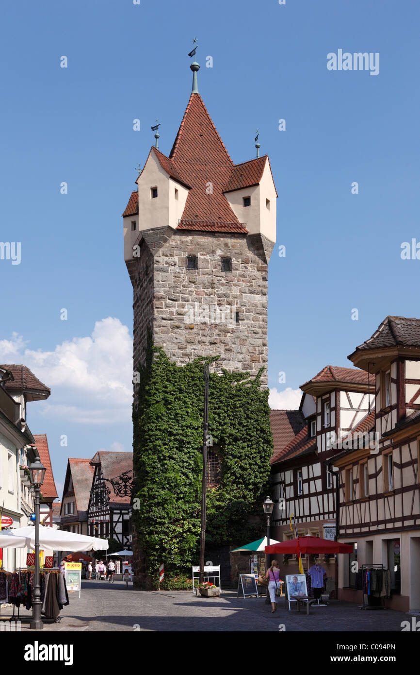 Fehnturm Tower, Herzogenaurach, Middle Franconia, Franconia, Bavaria, Germany, Europe Banque D'Images