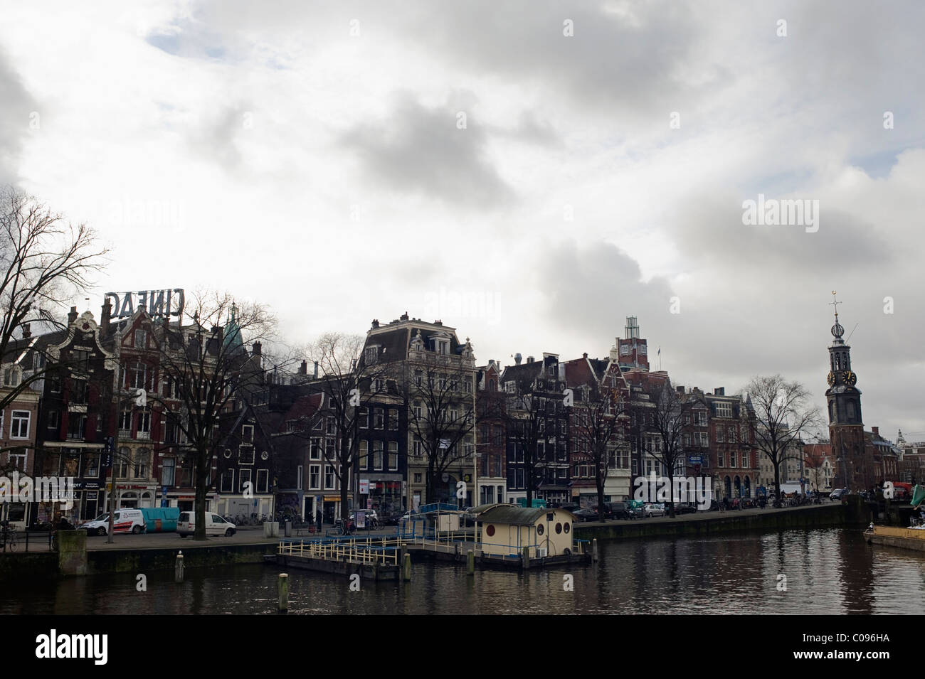 La tour à Amsterdam, Pays-Bas Banque D'Images