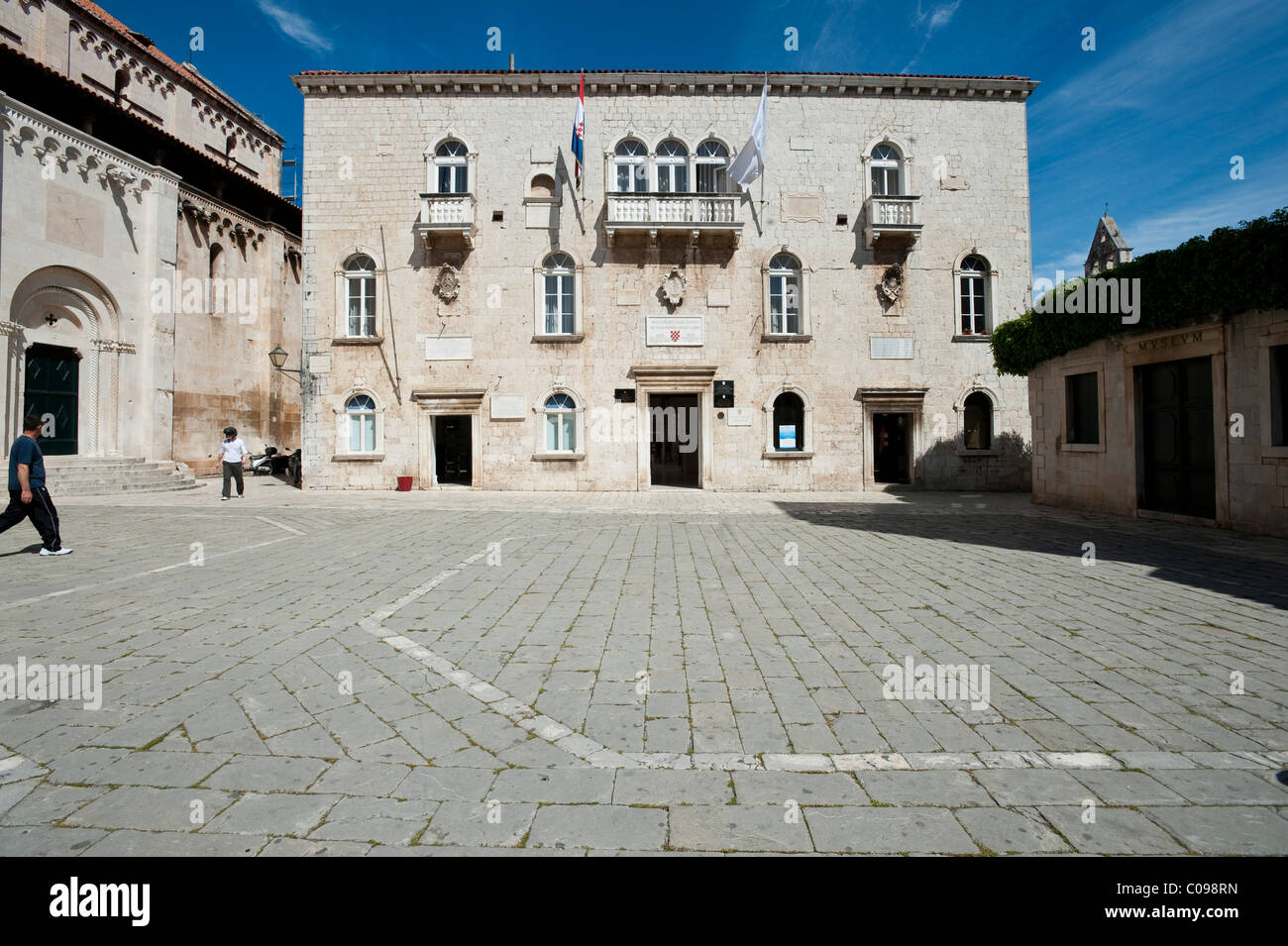 Hôtel de ville, comté de Split-Dalmatie, Trogir, Croatie, Europe Banque D'Images