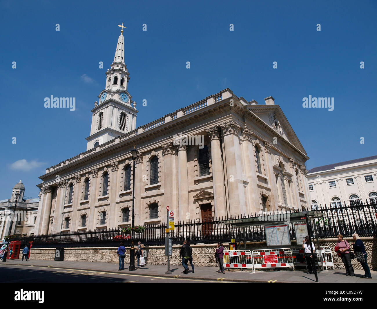 St Martin in the Fields Church Trafalgar Square London Banque D'Images