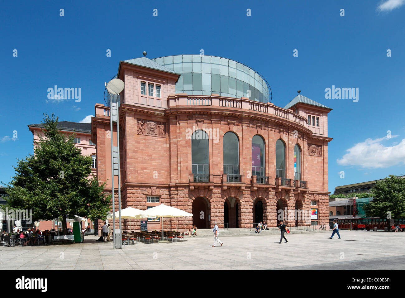 Staatstheater Mainz state theatre, Mayence, Rhénanie-Palatinat, Allemagne, Europe Banque D'Images