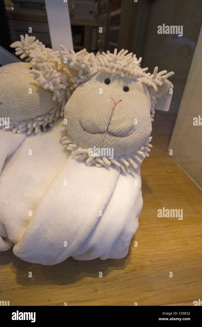 Moutons cotswold fluffy toy Banque D'Images
