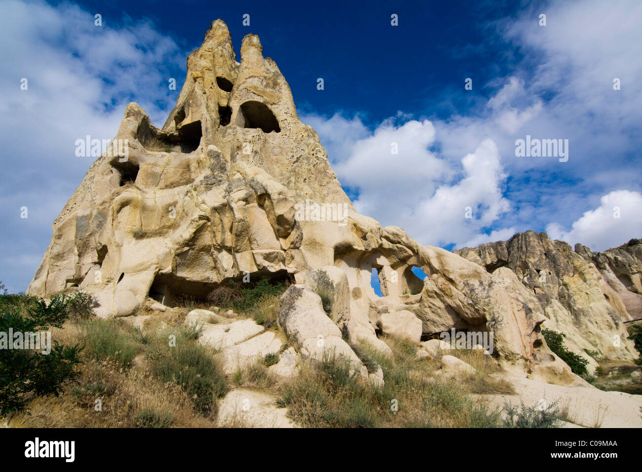 Rock church dans l'open air museum, UNESCO World Heritage Site, Goreme, Cappadoce, Anatolie centrale, Turquie, Asie Banque D'Images