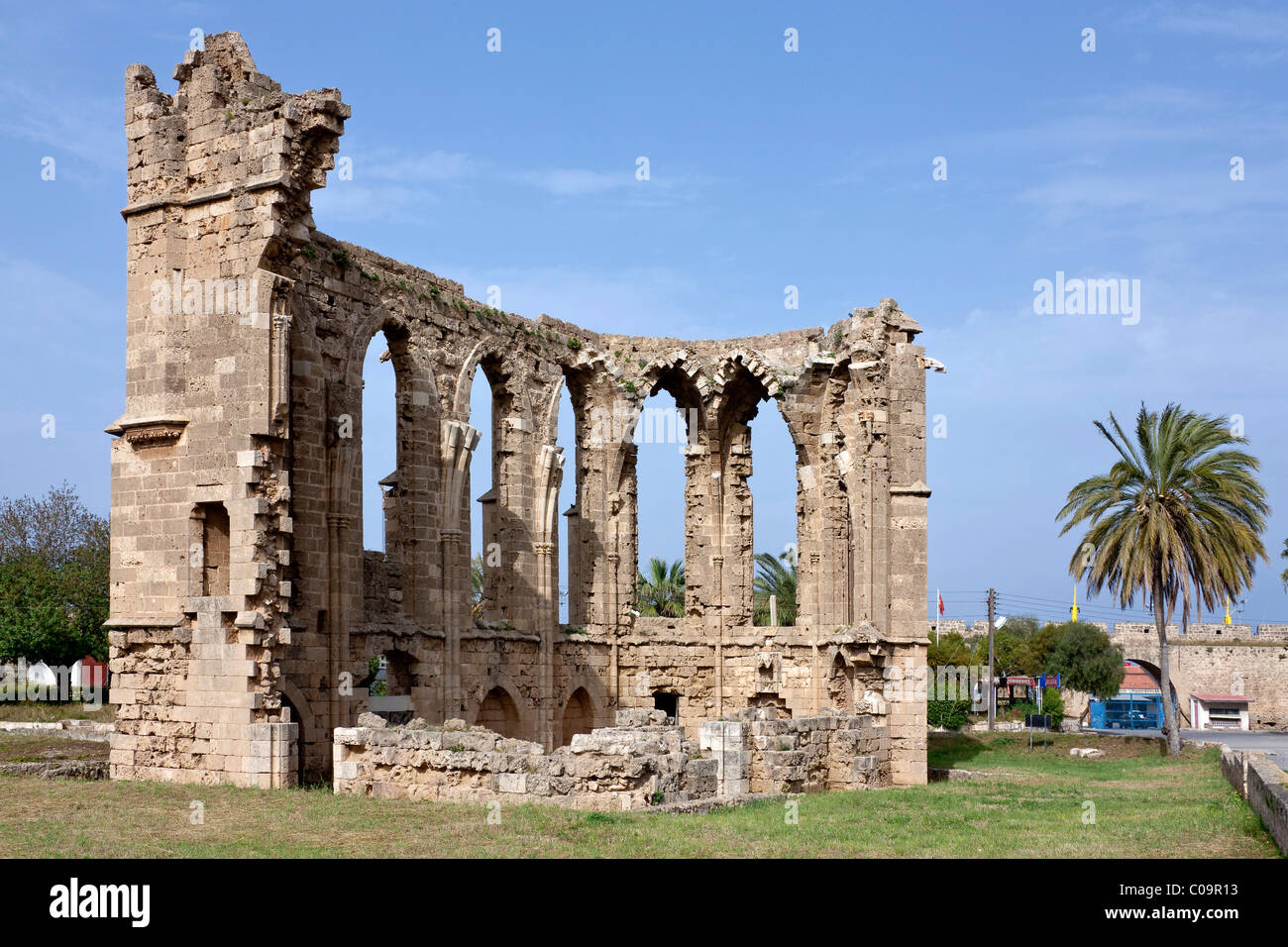 Latinsin Kilisesi St George church ruins, Famagusta, Chypre du Nord, turque, Chypre et l'Europe du Sud Banque D'Images