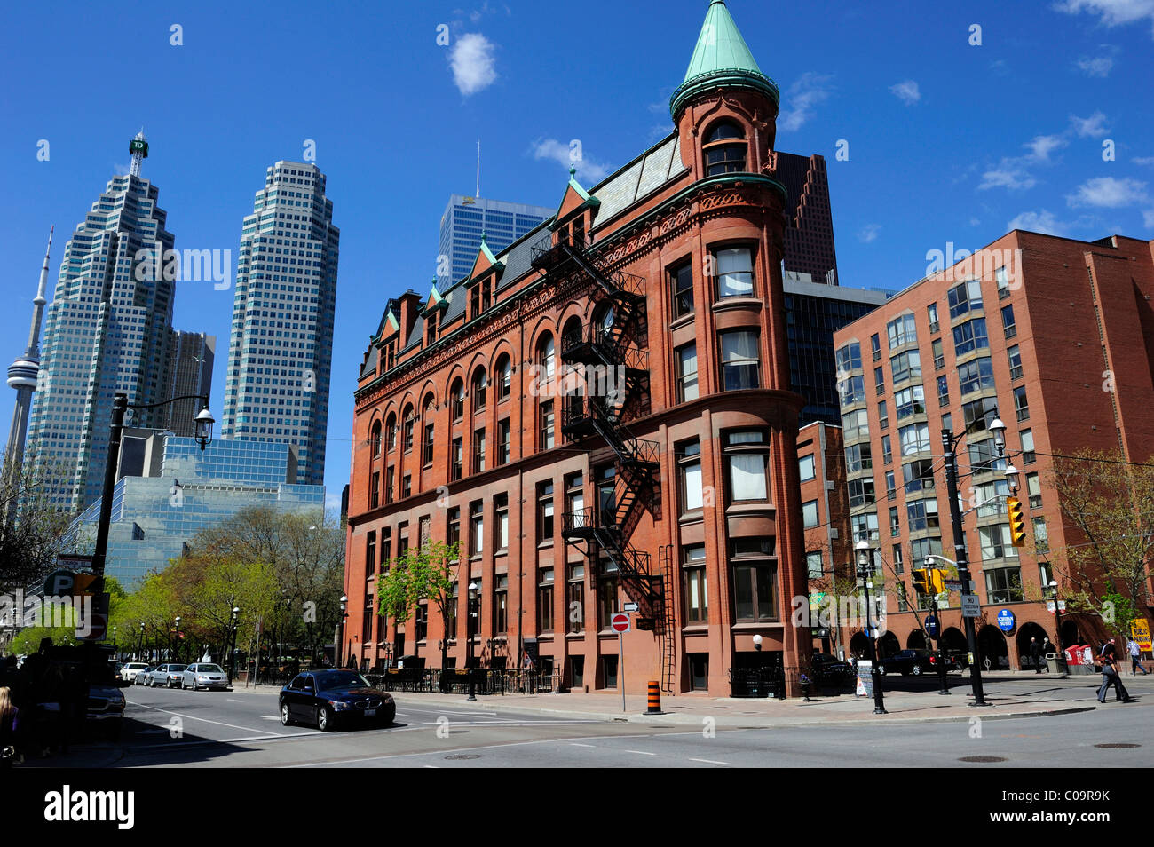 Avant de jonction et la rue Wellington, Toronto, Ontario, Canada Banque D'Images