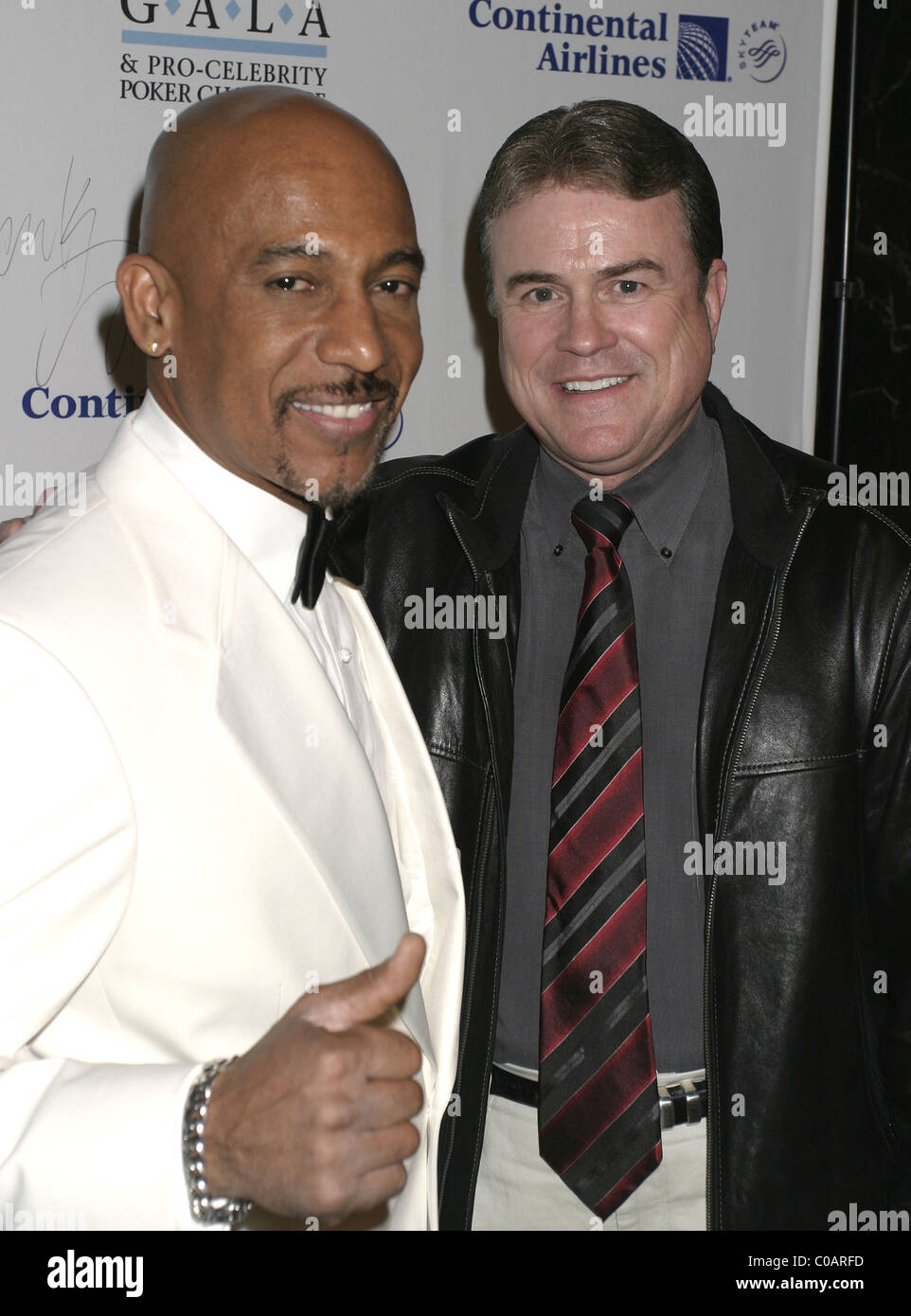 Montel Williams et Ken Johnson le Gala de la fondation de Mme Montel Williams et Pro-Celebrity Poker Challenge Cipriani à New York Banque D'Images