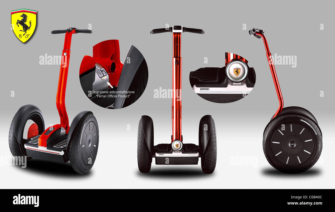 Segway Segway Ferrari ont fait équipe avec Ferrari pour libérer une édition  spéciale limitée de leur version personnelle i2 Photo Stock - Alamy