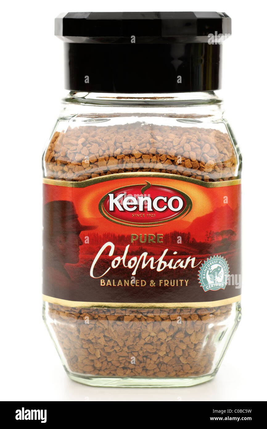 Pot de café instantané précolombienne Kenco Banque D'Images
