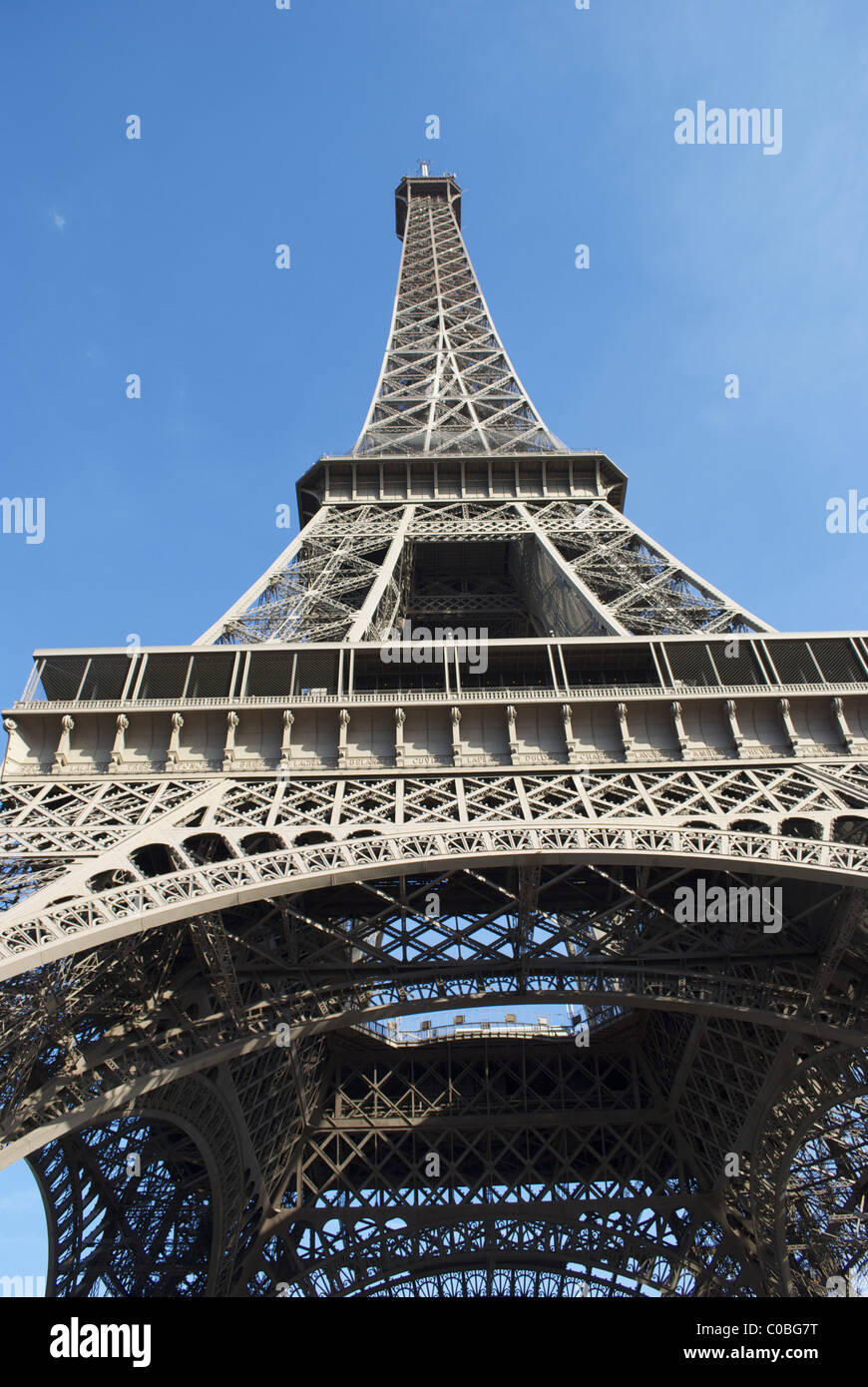 La Tour Eiffel Tower paris france Banque D'Images