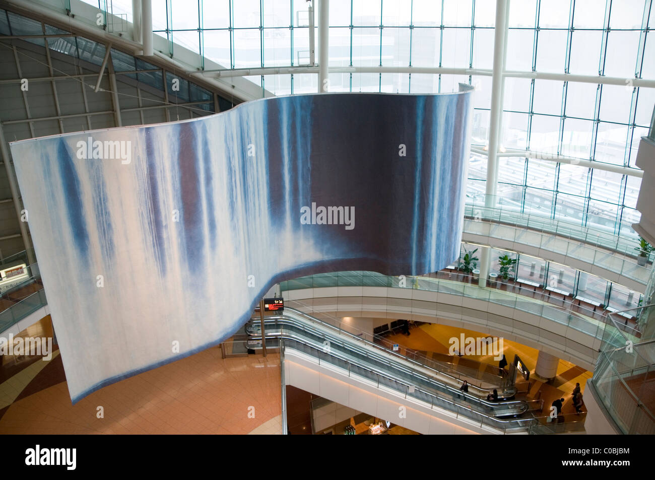 L'aéroport de Haneda, Terminal Domestique, Departure Lounge, Ota, Tokyo, Japon Banque D'Images