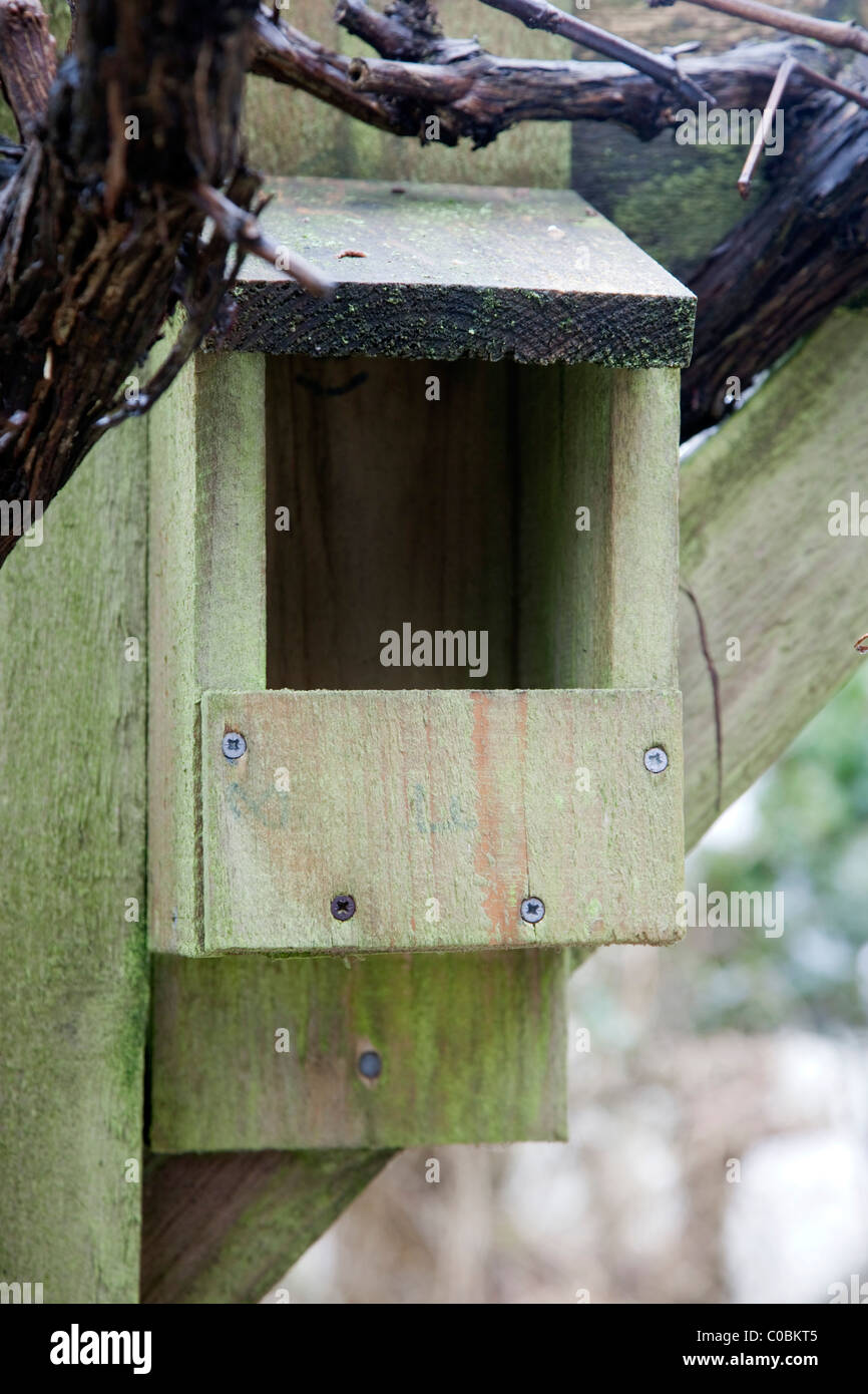 Ouvrez la façade de nichoirs Banque D'Images