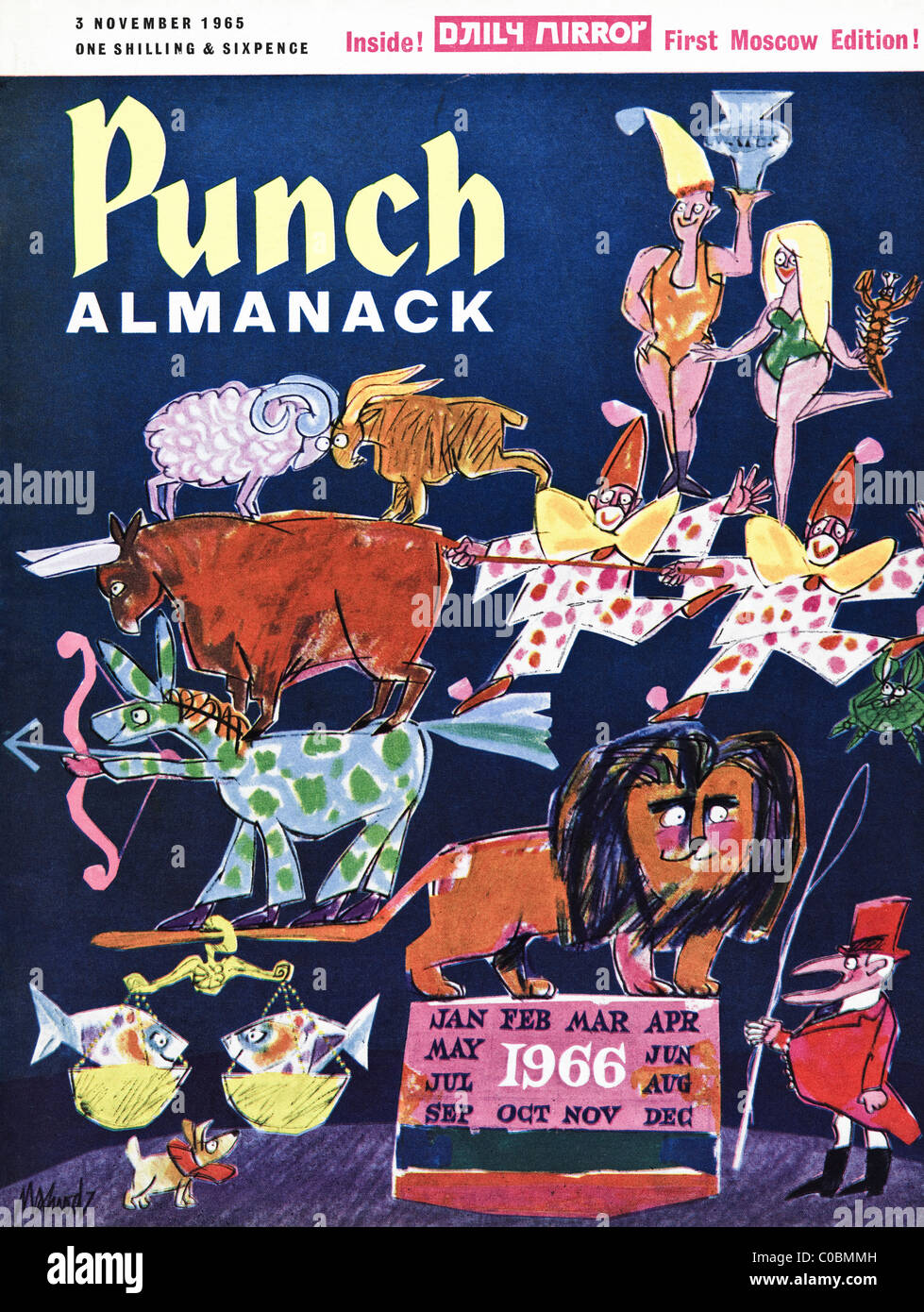 Couverture de magazine Punch 3 Novembre 1965 Banque D'Images