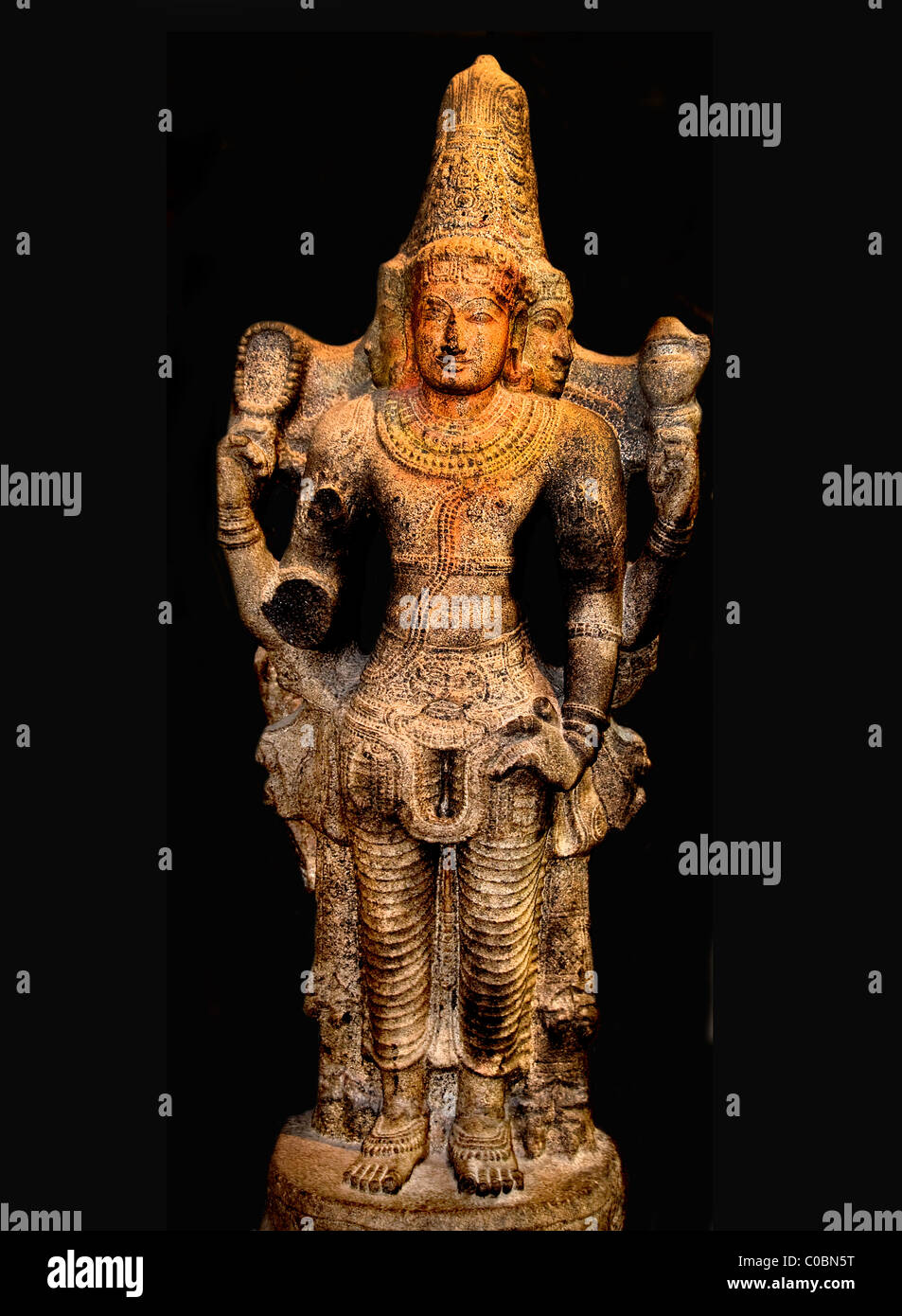 Brahma de l'Inde Tamil Nadu dynastie Chola 1150 AD 1110 création de Brahman Banque D'Images