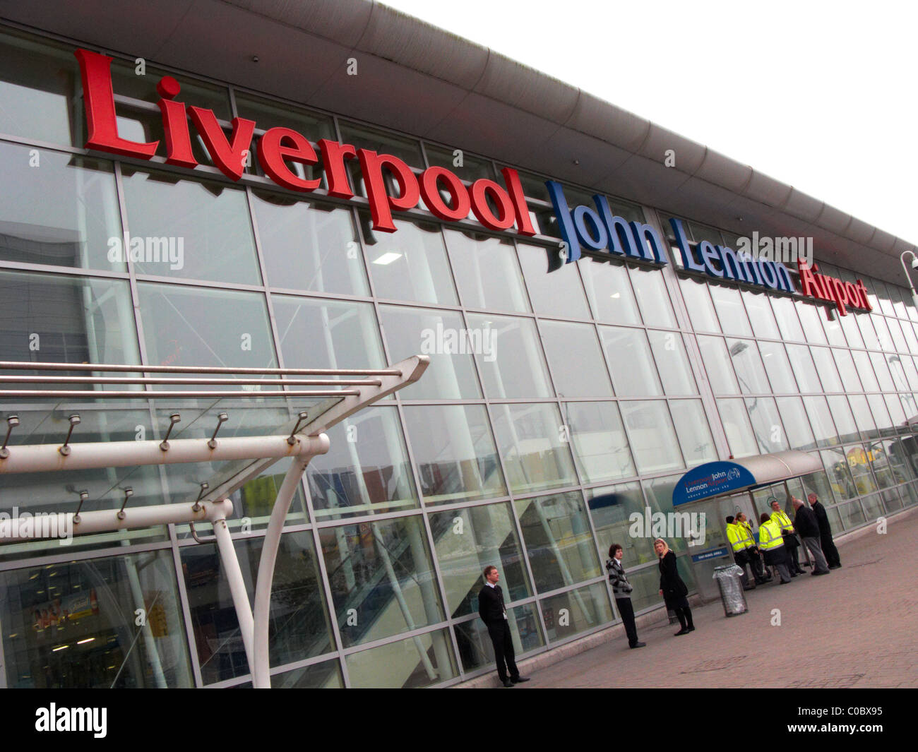 L'aéroport john Lennon de Liverpool Merseyside uk Banque D'Images
