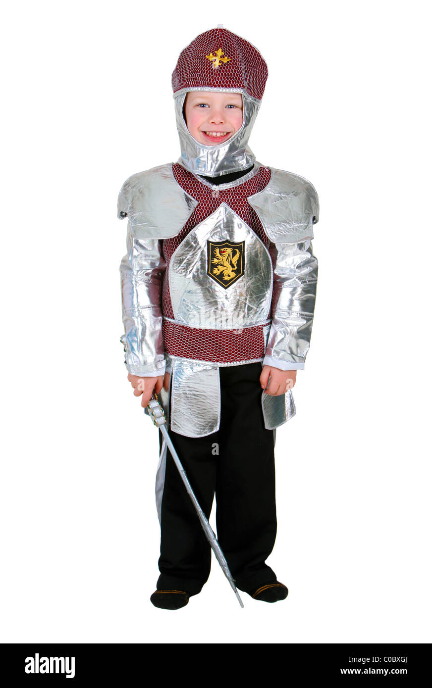 Boy knight costume Banque d'images détourées - Alamy