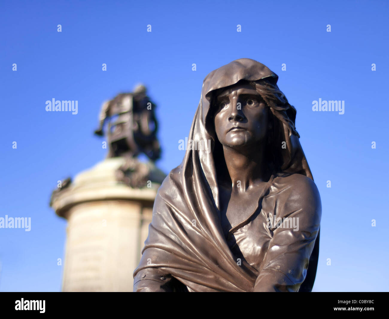 Statue de Lady Macbeth de William Shakespeare à Stratford upon Avon Warwickshire Angleterre Royaume Uni Europe Banque D'Images