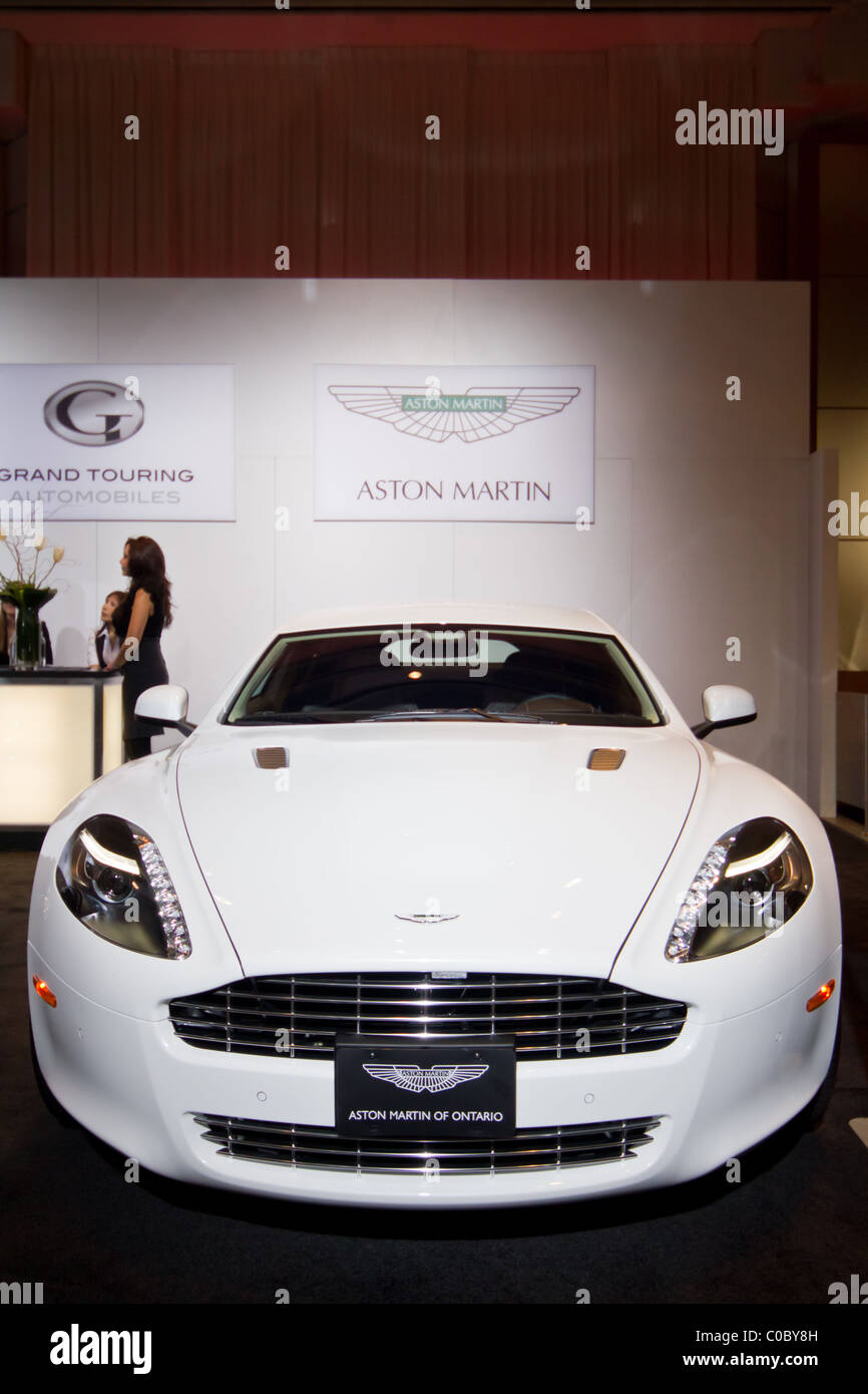 Aston Martin Rapide berline sport blanc Banque D'Images