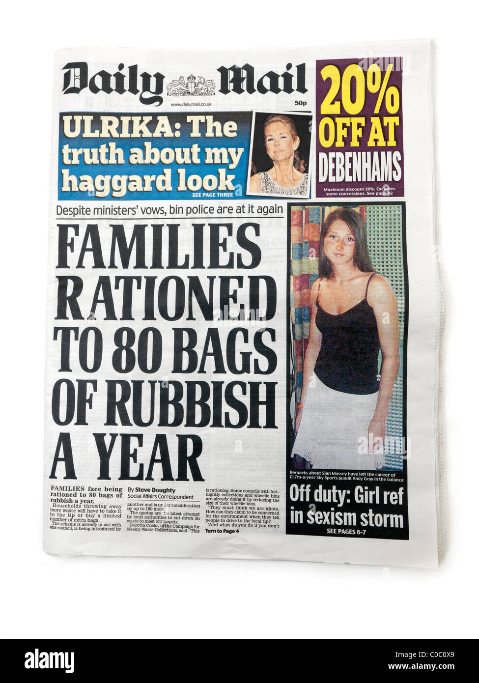 Le journal Daily Mail Banque D'Images Le journal Daily Mail Banque D'Images
