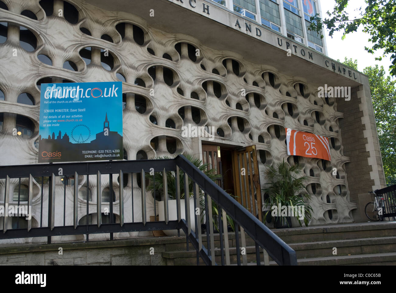 Christchurch et Upton Chapelle Kennington Road London SE1 de Lambeth Banque D'Images