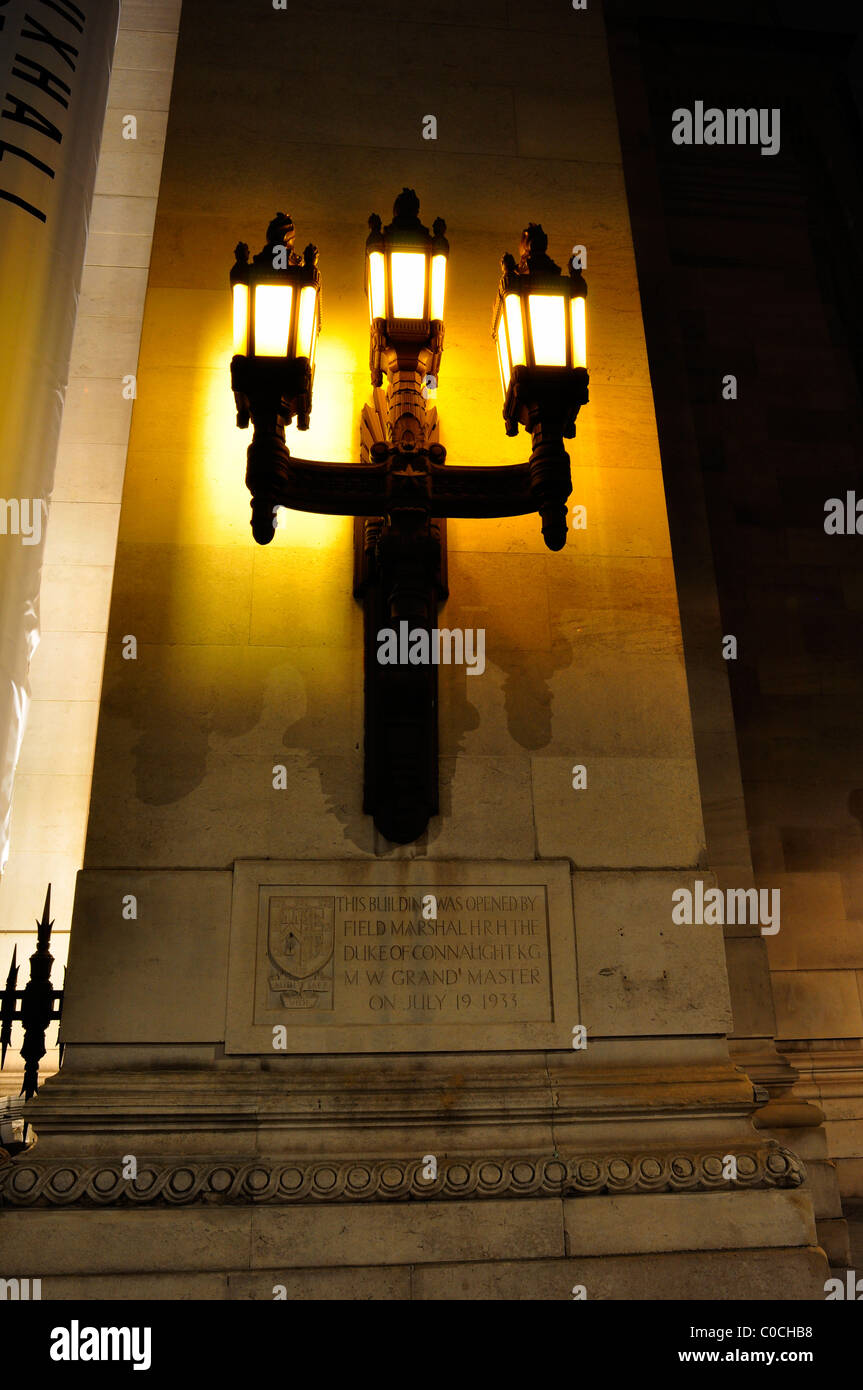 Appliques à franc-maçons House à Londres Banque D'Images