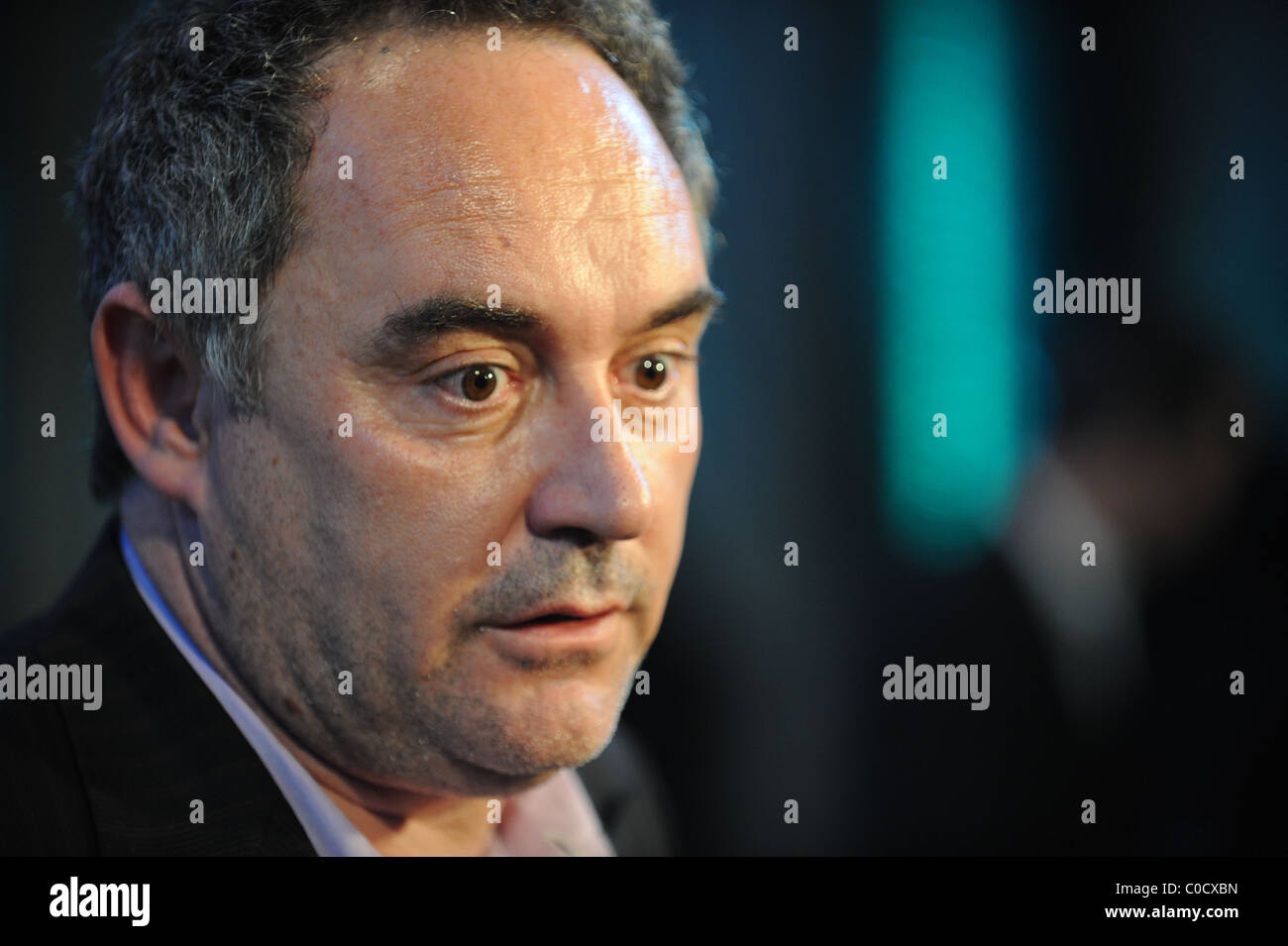 Ferran Adria chef cuisinier de restaurant espagnol 'El Bulli' - gagnant pour la deuxième année consécutive de meilleur restaurant au monde, Banque D'Images