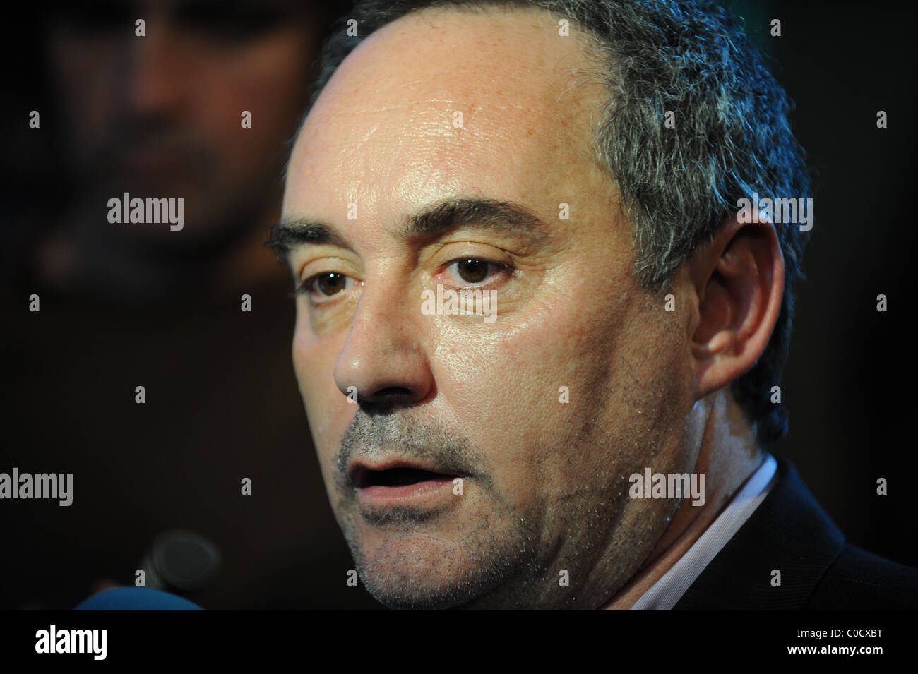 Ferran Adria chef cuisinier de restaurant espagnol 'El Bulli' - gagnant pour la deuxième année consécutive de meilleur restaurant au monde, Banque D'Images