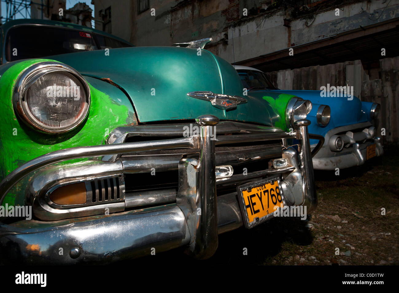 Automobiles antiques 1950 American Classic Cars La Havane Cuba Banque D'Images