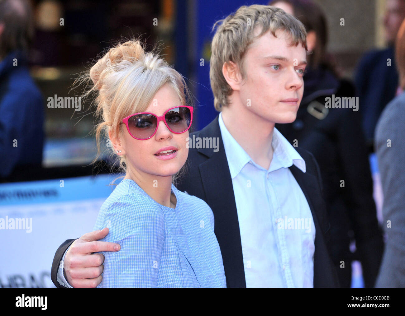 Lily Allen et Alfie Allen de flamme d'un fou Première mondiale tenue à l'Empire Leicester Square - Londres, Angleterre - des arrivées Banque D'Images