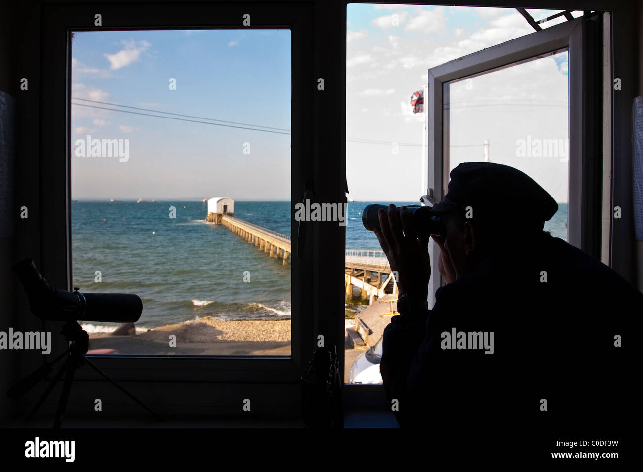 La vie de la RNLI bénévole donne au bateau le Solent de Bembridge station RNLI, île de Wight. Photo:Jeff Gilbert Banque D'Images