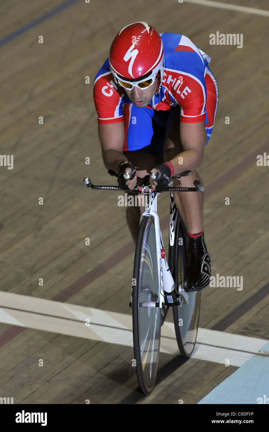 Mens Omnium Poursuite individuelle coupe UCI Vélodrome de Manchester, Banque D'Images