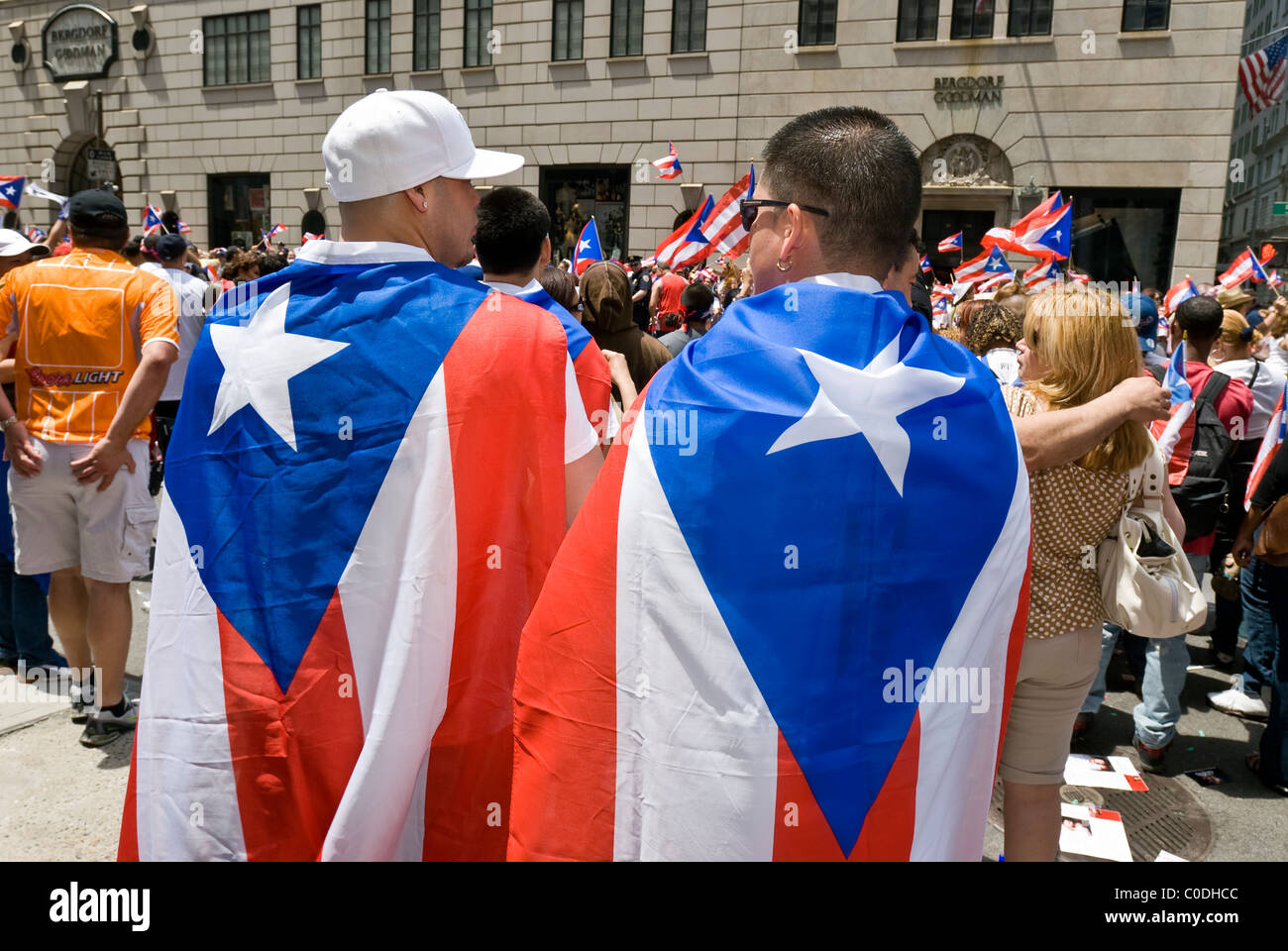 Le Puerto Rican Day Parade sur la Cinquième Avenue, New York, juin 2009. Banque D'Images