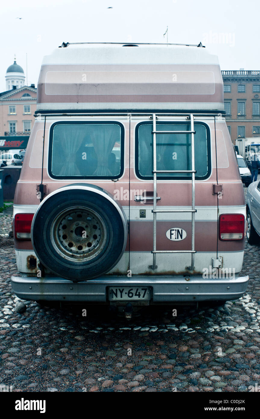 Traveler van vie quotidienne Helsinki Banque D'Images