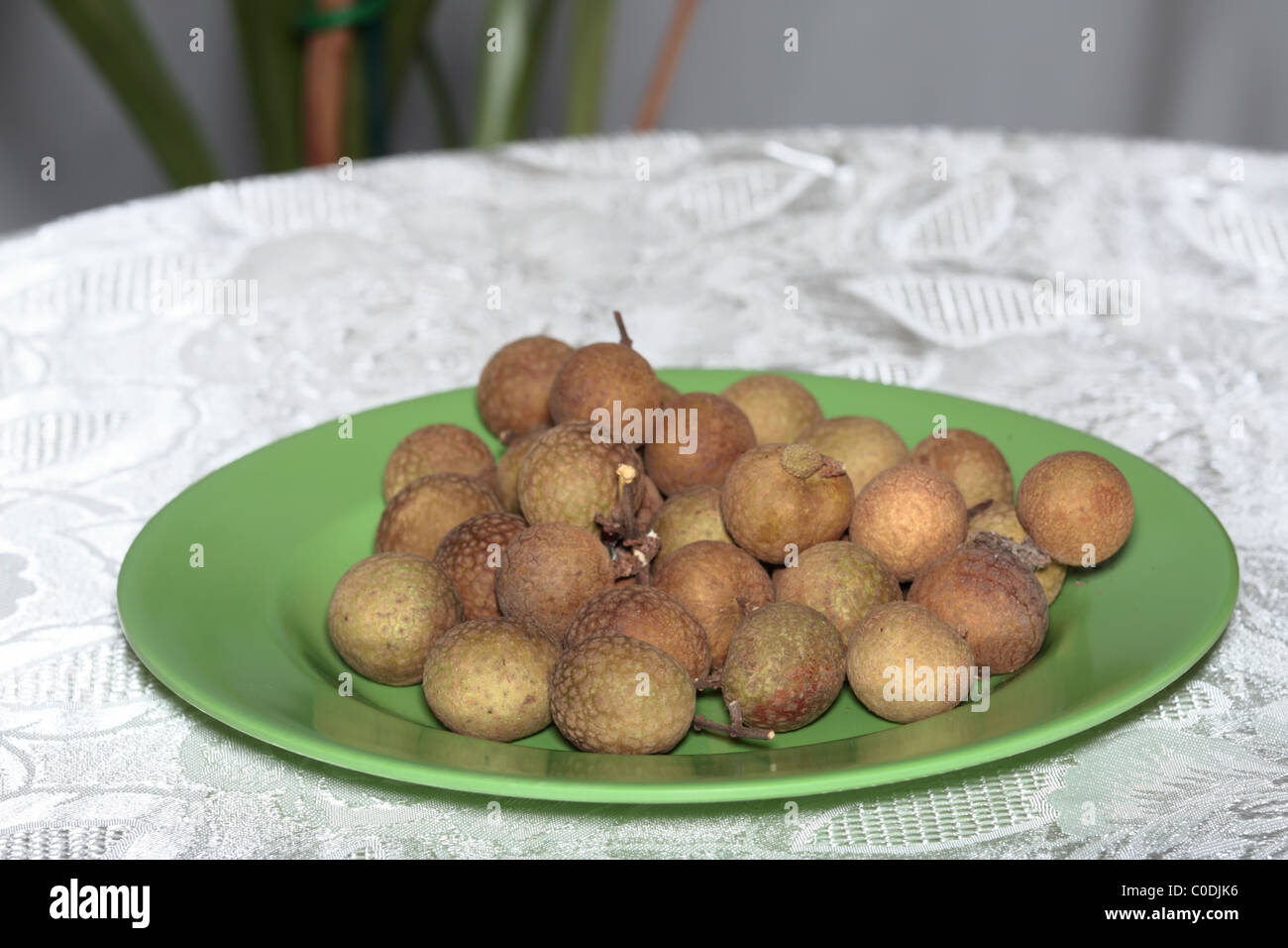 Longane Fruits sur une table Banque D'Images