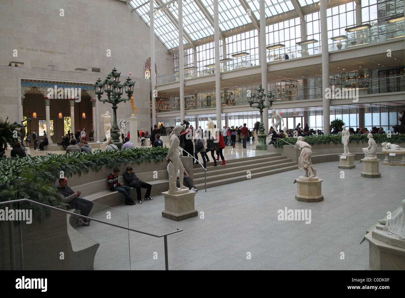 Metropolitan Museum, New York, la sculpture atrium Banque D'Images