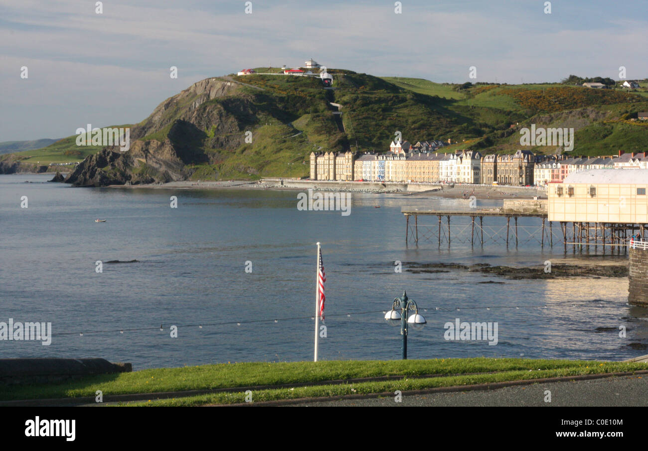 Une vue sur la baie d''Aberystwyth Banque D'Images