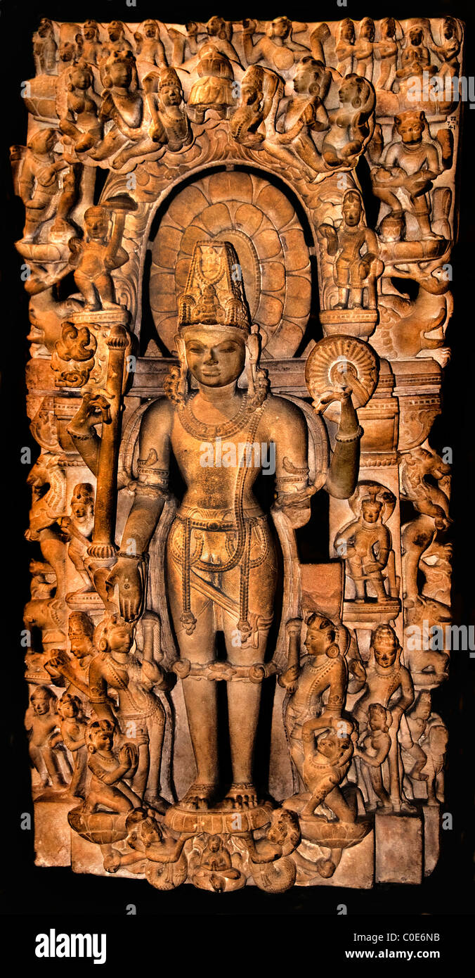 Kenauj Changdella Vishnu Inde centrale dynastie hindoue Hindouisme Inde AD 1000 Banque D'Images