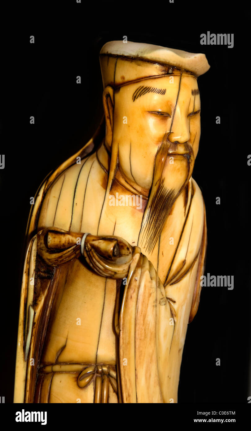 Han Xiangzi dynastie Ming trois couleurs 16e 17e siècle Chine Asie chinoise Banque D'Images