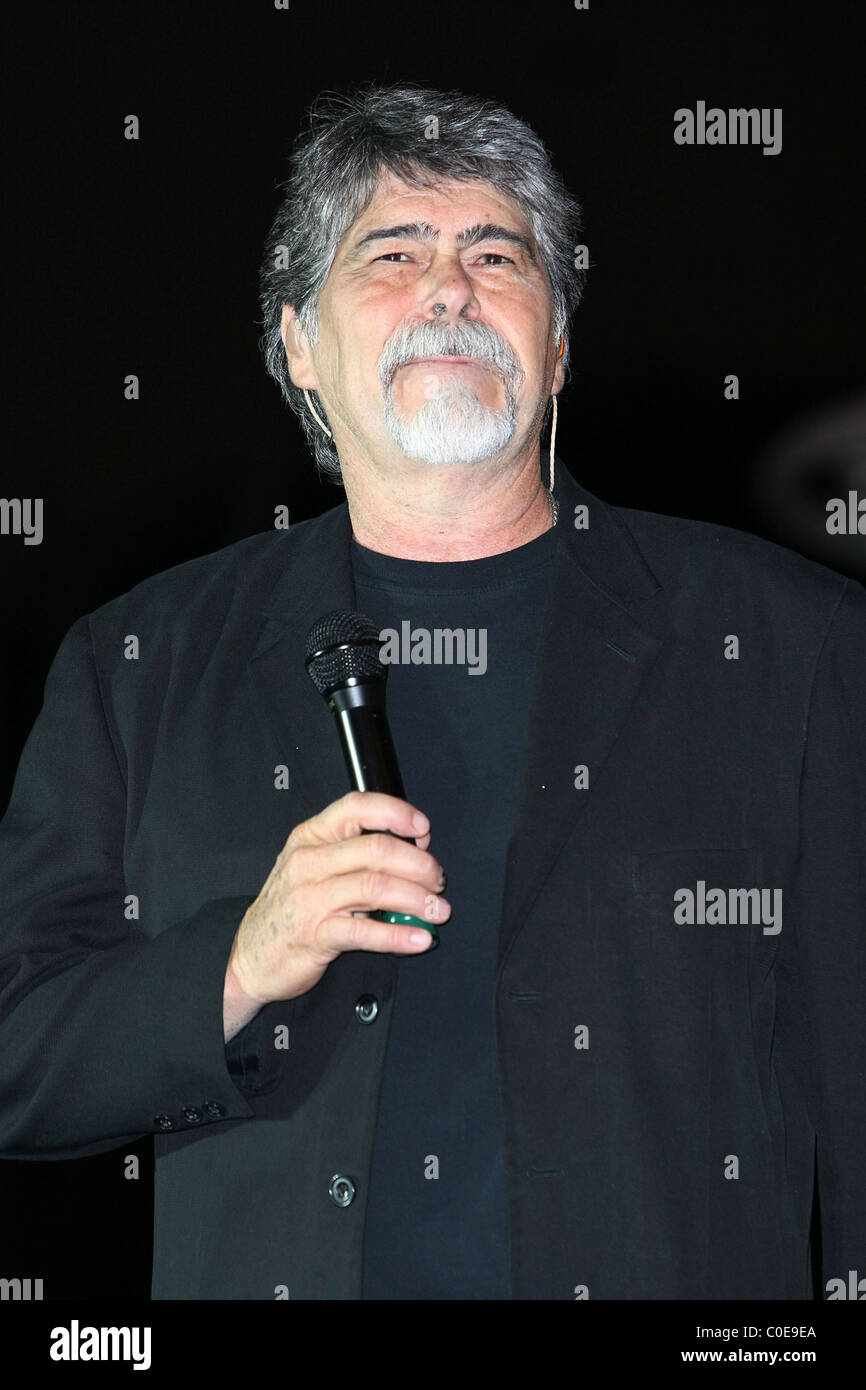 Randy Owen l'Academy of Country Music Fremont Street Experience concert Las Vegas, Nevada - 16.05.08 Banque D'Images