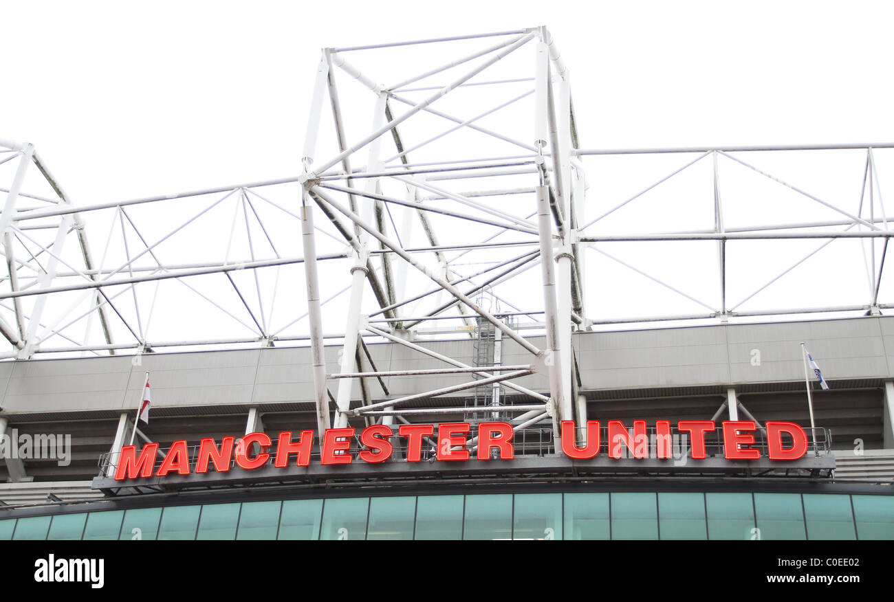 Old Trafford, domicile du Manchester United FC. Photo par James Boardman Banque D'Images