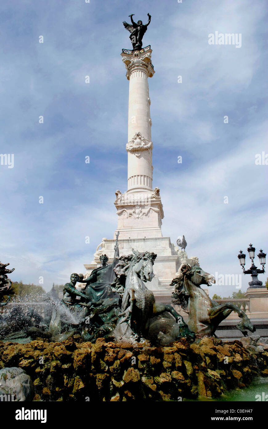 Tirage Albuminé Ancien – Monument Des Girondins, Bordeaux (circa 1880) – 13x18 Cm