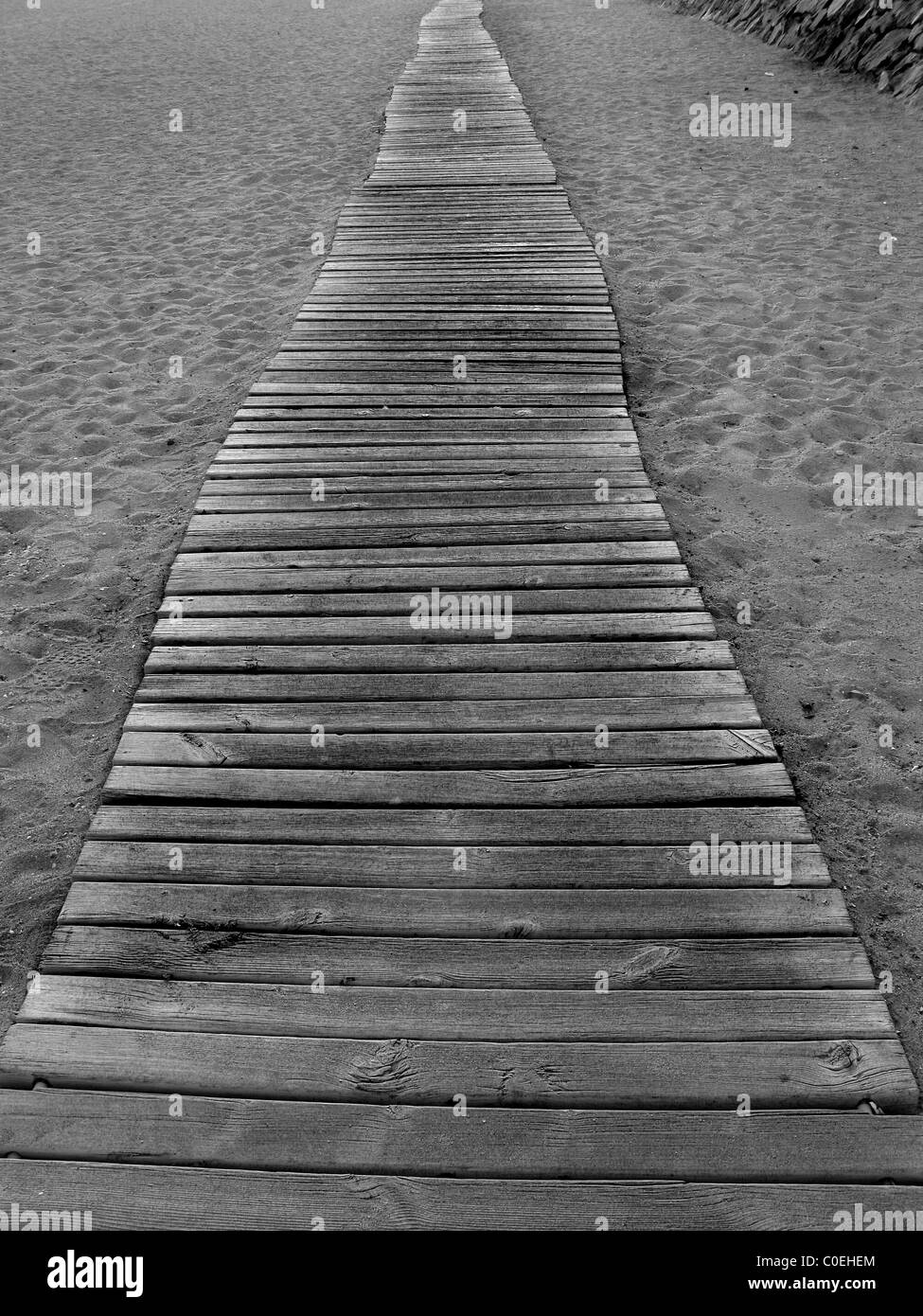 Promenade de la plage Banque D'Images