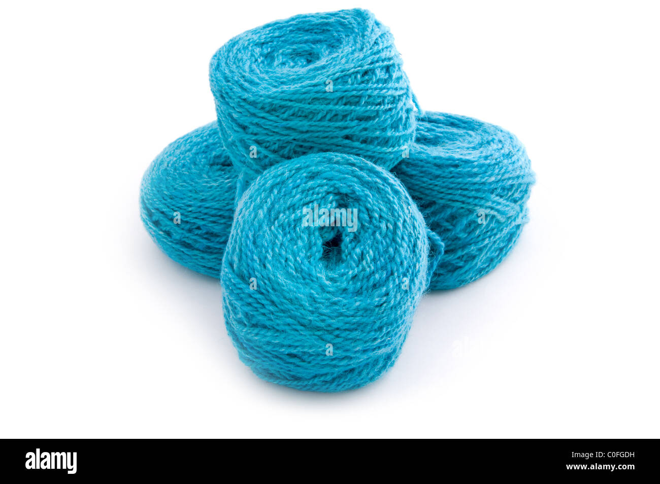 Objet sur blanc - Fil à coudre close up Banque D'Images