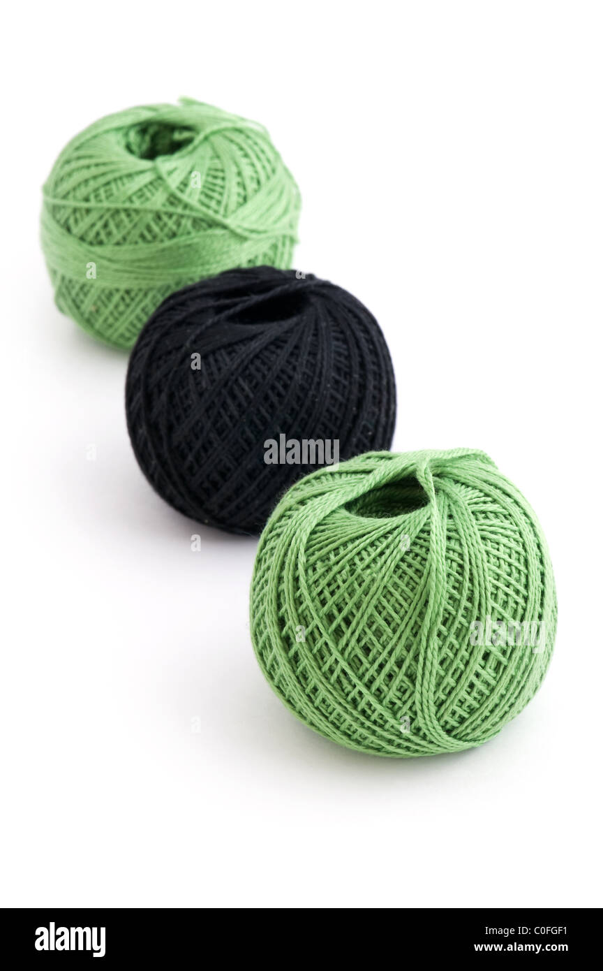 Objet sur blanc - Fil à coudre close up Banque D'Images