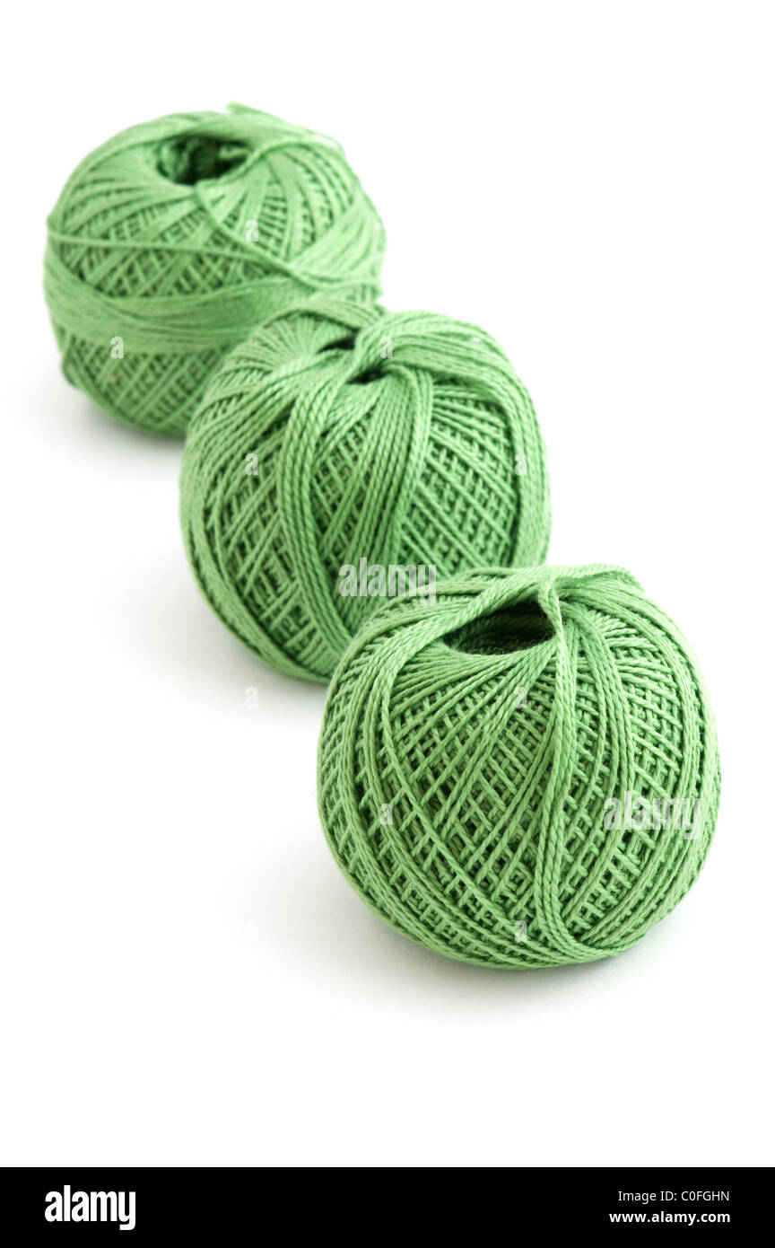 Objet sur blanc - Fil à coudre close up Banque D'Images