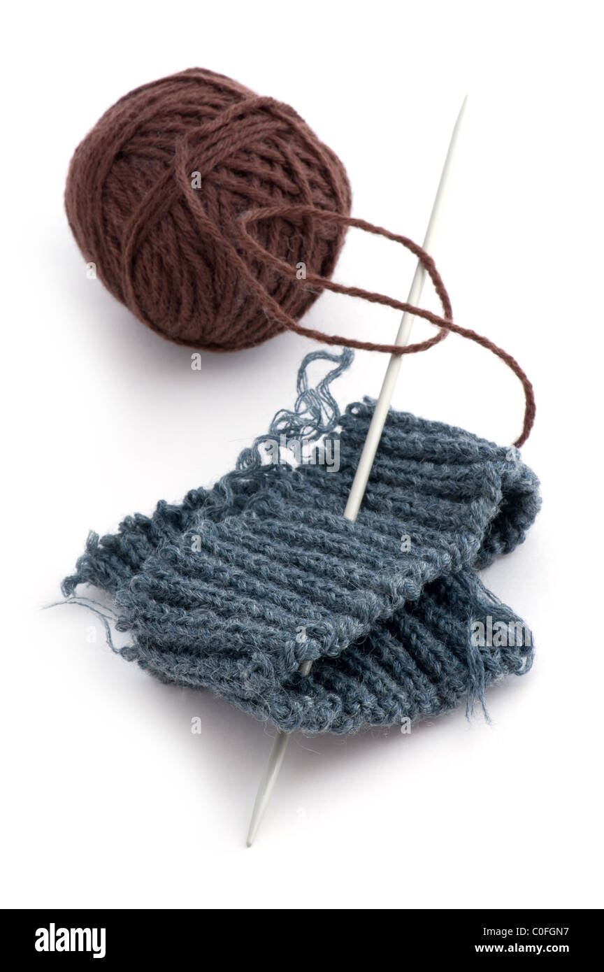 Objet sur blanc - Fil à coudre close up Banque D'Images