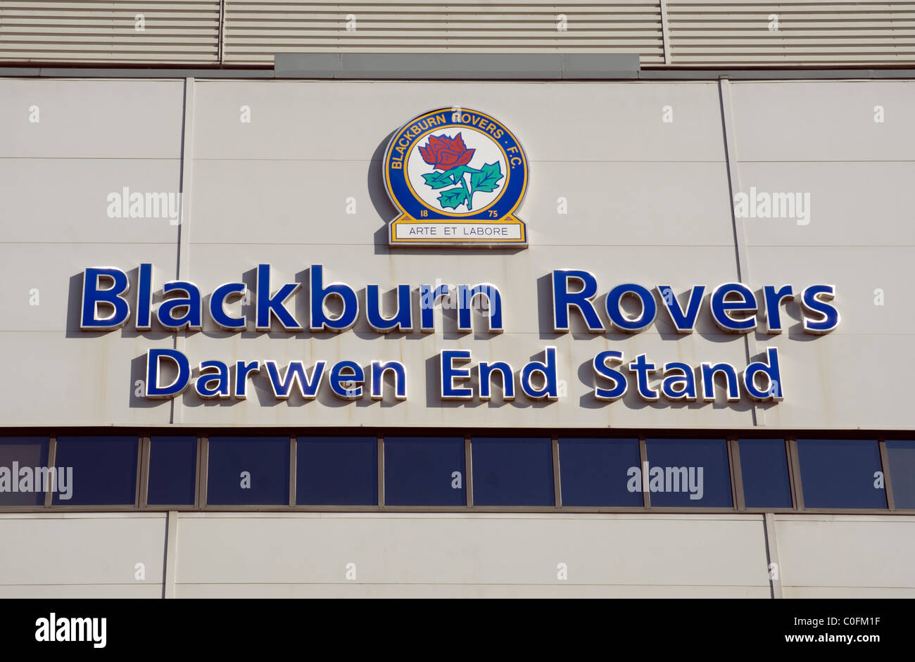 Blackburn Rovers Ewood Park terrain de football Banque D'Images