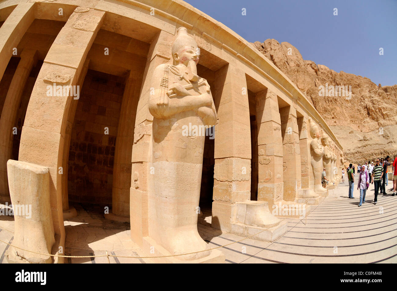 Temple de la reine Hatshepsout, Luxor, Egypte Banque D'Images