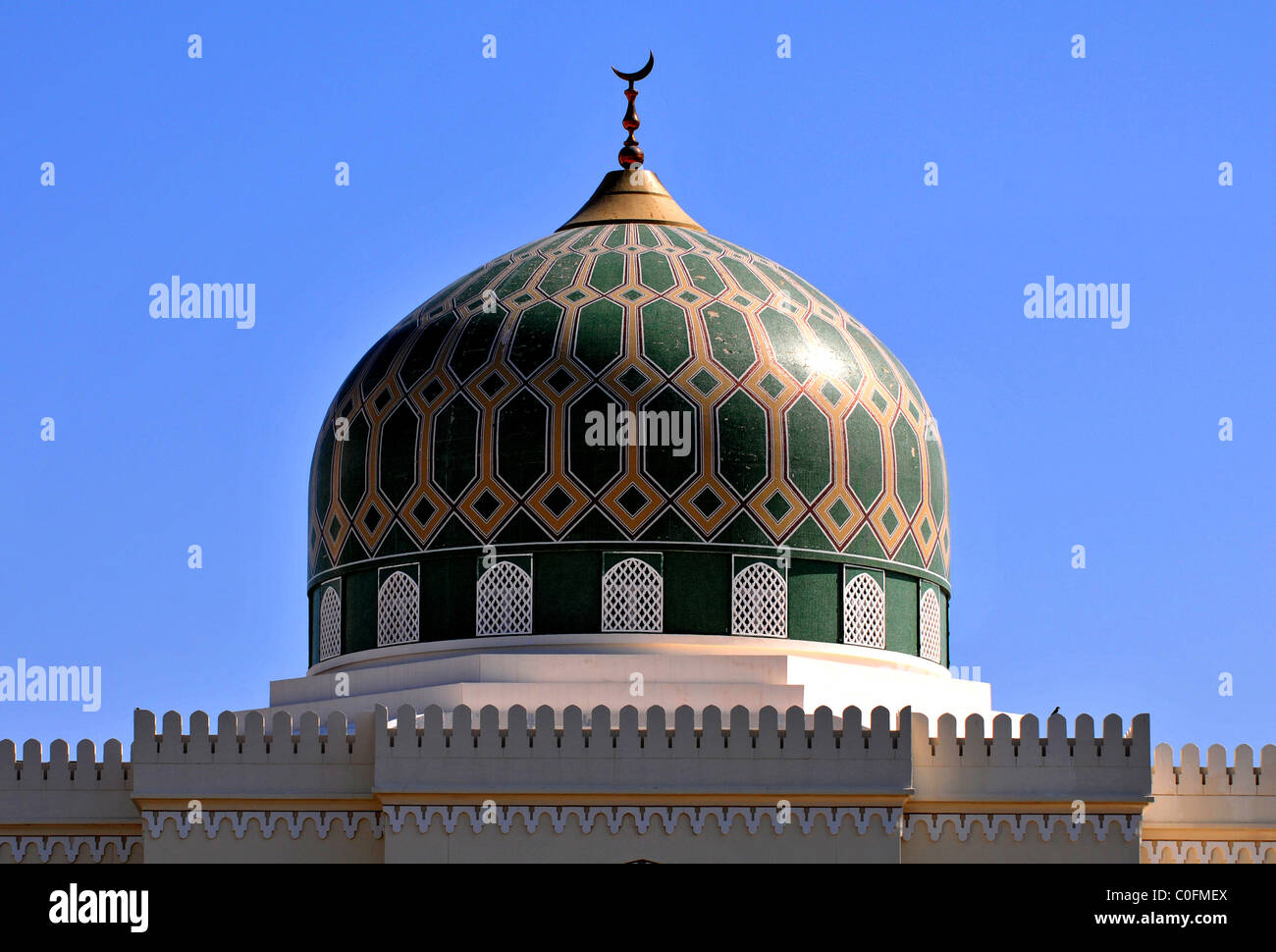 Grande Mosquée de Al Rustaq. Le Sultanat d'Oman. Banque D'Images