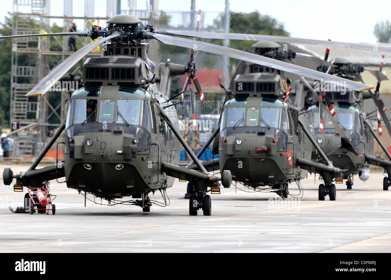 Les hélicoptères Sea King, un hélicoptère Sea King de la Royal Navy Banque D'Images