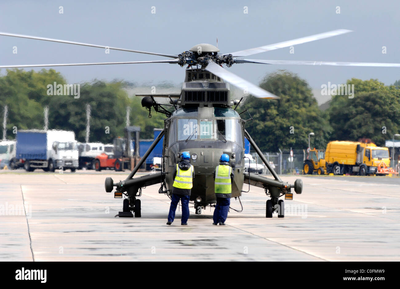 L'hélicoptère Sea King, un hélicoptère Sea King de la Royal Navy Banque D'Images